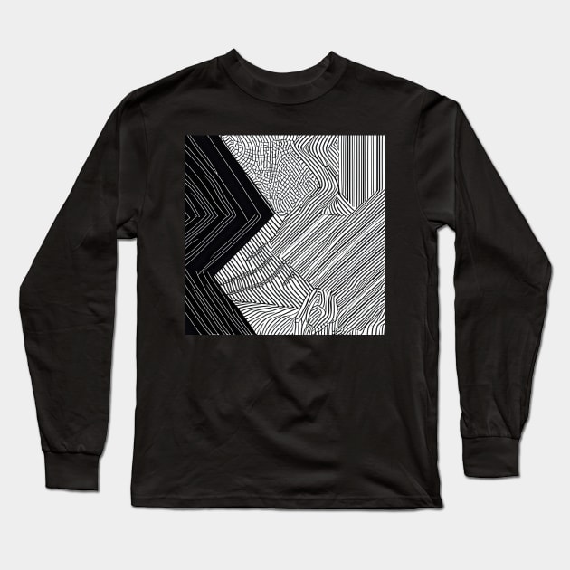 Lines 6 Long Sleeve T-Shirt by ABSTRACT-IVISM